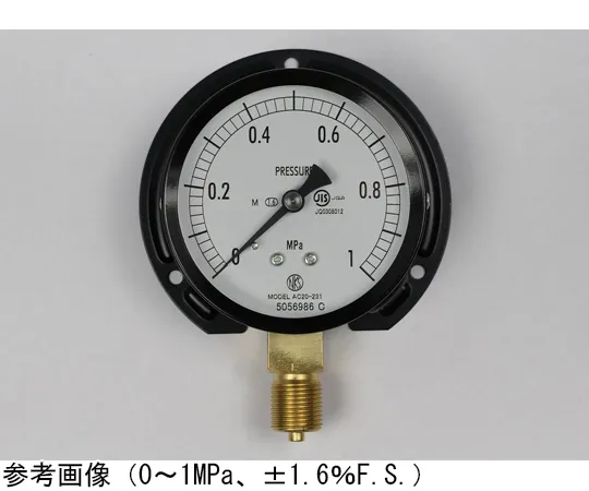 65-4279-06 Normal Pressure Gauge (Φ75) Vertical B Frame for Steam 0.1 MPa AC20-231
