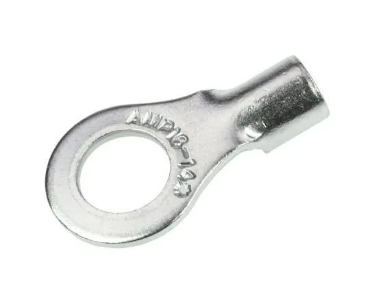 63-4699-89 TE Connectivity STRATO-THERM Series Uninsulated Nickel Plated Crimp Ring Terminal, M5 Stud Size, 1mm² to 2.6mm² 322695