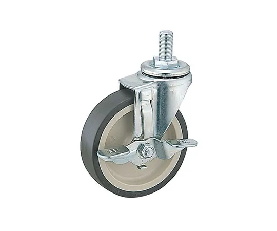 63-1774-24　［Discontinued］Shelf Wagon Urethane Casters with Stoppers φ100 mm　143424