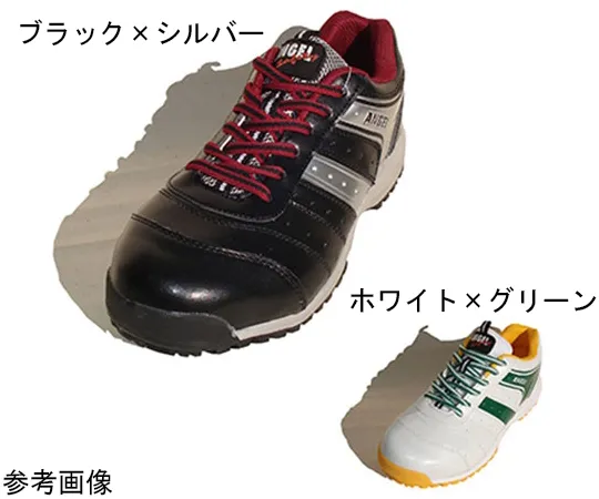 64-6543-17　［Discontinued］Imported Sneakers (Shoelaces) Black x Silver 22.5 cm　A1701