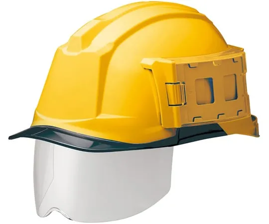 67-6634-21 PC Helmet (ID Card Holder/Windflow/Clear Visor/Shield Surface) Yellow/Smoke SC-19PCLSIDRA3-UP4-YS