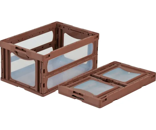 67-7113-23 Folding Container O-75B Brown/Transparent 55907000BR701TM