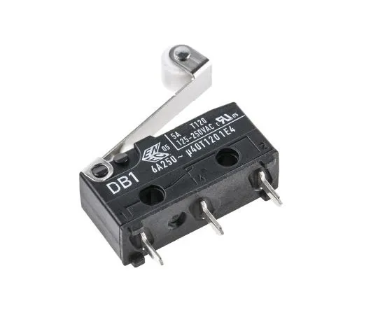 63-4699-55 SPDT-NO/NC Roller Lever Microswitch, 6 A @ 250 V ac DB1C-C1RC