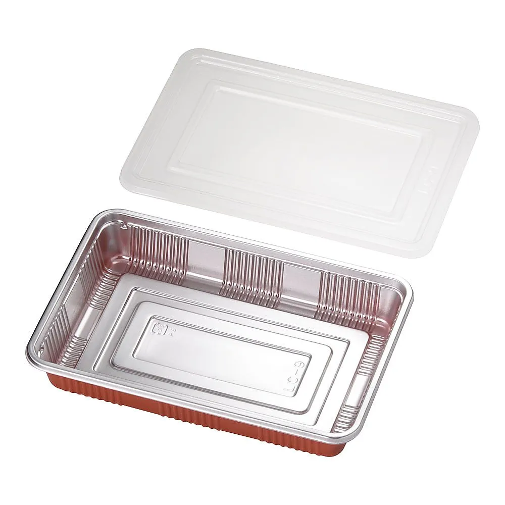 62-6653-39 Box lunch container with transparent lid (100 sets) LC-9