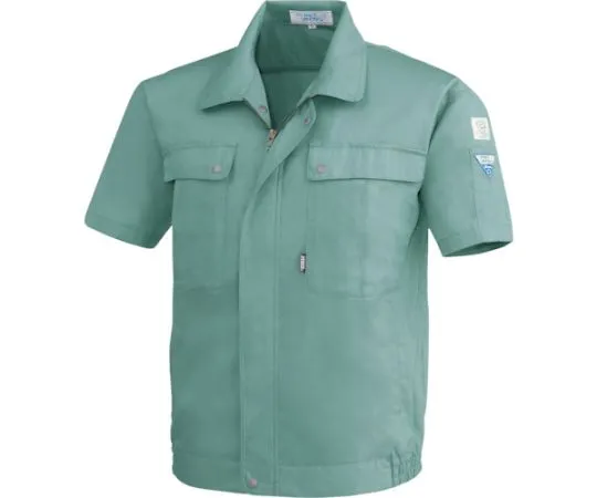 65-8524-31 Short Sleeve Blouson Green 3L 9291-60-3L
