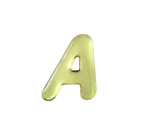 61-7426-92 Gold Metal Characters A 35mm x 1mm GM35-A
