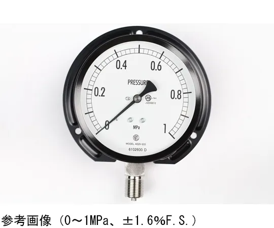 65-4287-89-20 Normal Pressure Gauge (Φ100) Vertical B Frame - With 0.1~0.1 MPa Inspection Certificate AE20-233