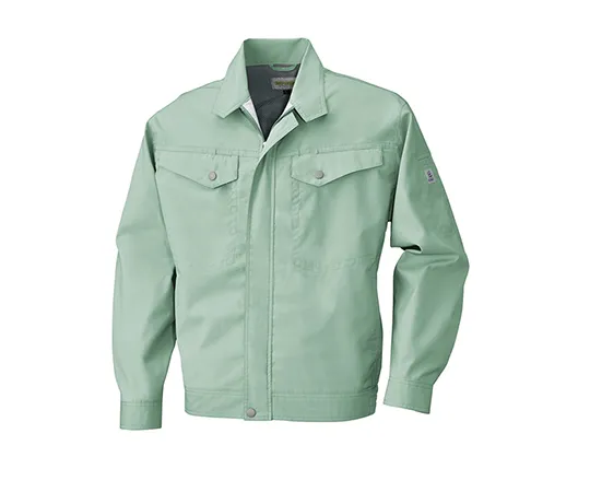 63-1803-10　［Discontinued］Long Sleeve Jacket Green x Silver Gray　6697-25-S