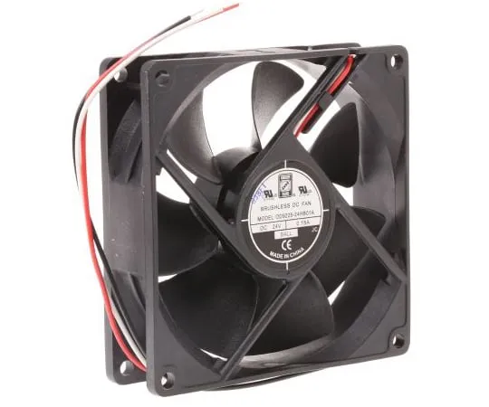 63-4894-16 RS PRO Axial Fan, 92.5 x 92.5 x 25mm, 53cfm, 3.6W, 24 V dc 619-7194