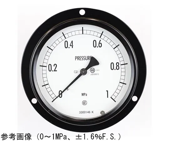 65-4305-13-20 Sealed Pressure Gauge (100Φ) Embedded D Frame (Mounting Hole) with 0.4 MPa Inspection Certificate BE15-233