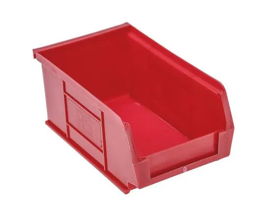 63-4818-35 RS Red Plastic Stackable Storage Bin, 76mm x 101mm x 167mm 484-4006