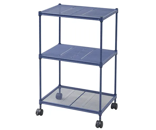 63-3969-81　［Discontinued］Metal Mesh Rack 3-Level Navy　MMR-70433CJGNV