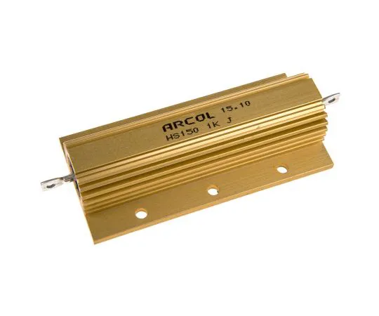 63-4758-91 Arcol HS150 Series Aluminium Ho***d Axial Wire Wound Panel Mount Resistor, 1kΩ ±5% 150W HS150 1K J