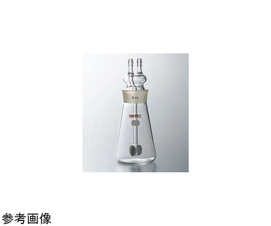 65-6839-86 Gas Washing Bottle (with Filter Plate, Triangle) Regular Sliding 350 mL 1957-01-1