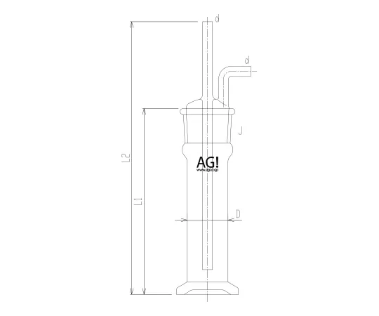 62-2117-54　［Discontinued］Gas Absorption Bottle　4226-80
