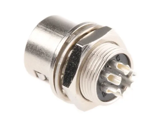 63-4861-54 Hirose HR10 Series, 6 Pole Panel Mount, with Female Contacts HR10A-7R-6S(73)