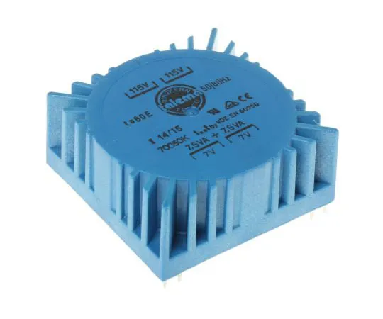 63-4735-86 2 Output Toroidal Transformer, 15VA, 2 x 7V ac 70050K