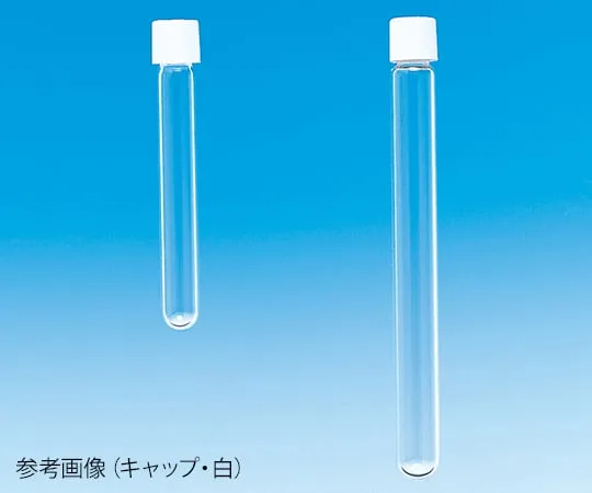 62-9973-38 Screw Cap Test Tube (Colorless) + Phenol Cap (Black) + Silicon Packing Combination Set 5 mL 100 Pack ST -13 M 119276