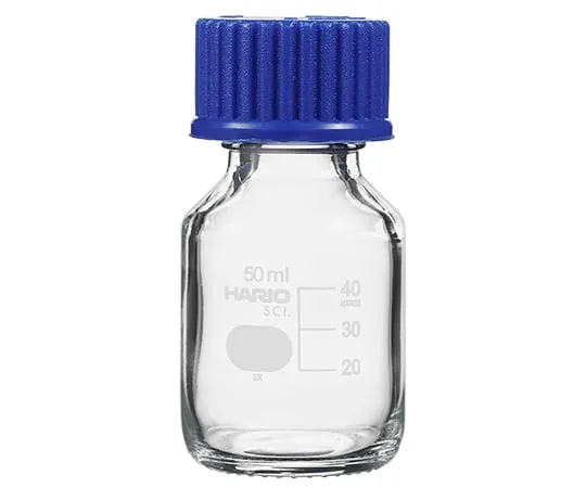 63-5510-06 Heat Resistant Screw Cap Bottles (with Liquid Cutting Ring) GL-32 50 mL NBO-50-SCI