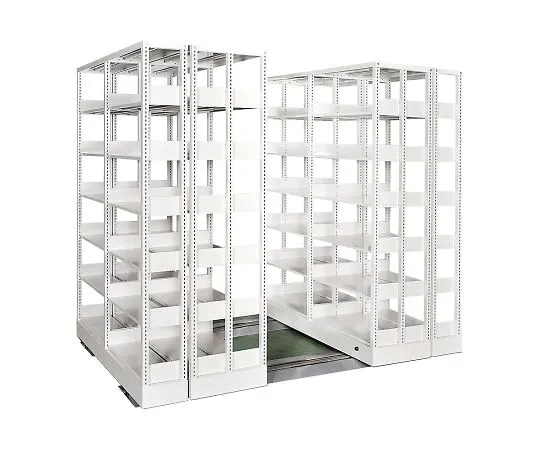 4-2986-01　［Discontinued］Open Type Mobile Bookcase 4-Row 2-Row Type