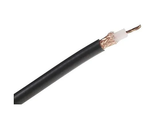63-4734-50 RS PRO Black Unterminated to Unterminated RG213/U Coaxial Cable, 50 Ω 10.3mm OD 50m 222-8660