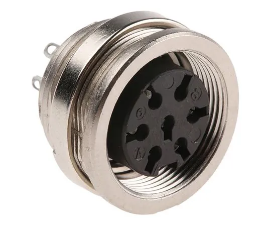 63-4890-66 Amphenol C 091 A Series Panel Mount Connector, 7 contacts Socket T3478 000