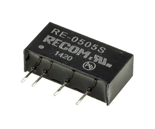 63-4807-15 Recom RE 1W Isolated DC-DC Converter Through Hole, Voltage in 4.5 → 5.5 V dc, Voltage out 5V dc RE-0505S