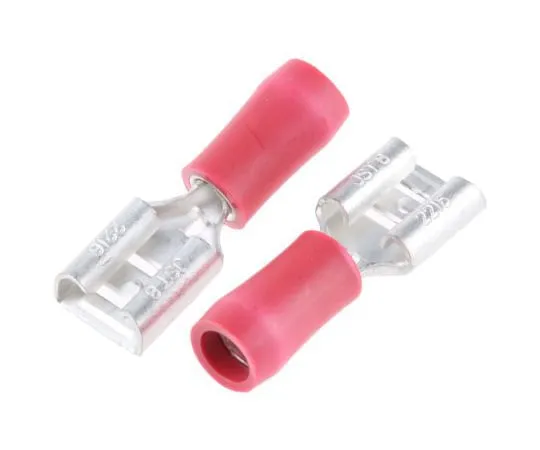 63-4964-72 JST FVDDF Series Red Insulated Crimp Receptacle, 6.35 x 0.8mm, 0.25mm² to 1.65mm², 22AWG to 16AWG FVDDF1.25-250A(S)(LF)
