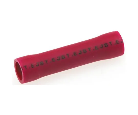 63-4964-63 JST FVC Butt Wire Splice Connector, Red, Insulated 22 → 16 AWG FVC-1.25(LF)