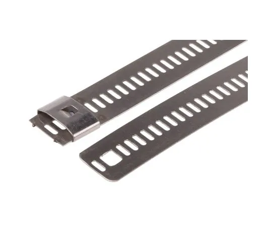 63-6550-93 RS Pro Metallic 316 Stainless Steel Ladder Cable Tie, 610mm x 12 mm 121-646