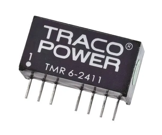 63-5064-43 TRACOPOWER TMR 6 6W Isolated DC-DC Converter Through Hole, Voltage in 18 → 36 V dc, Voltage out 5V dc TMR 6-2411