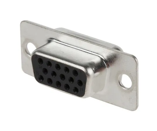63-4939-46 ASSMANN WSW Panel Mount, 15 Pin Solder D-sub Connector Socket, Shell Size E High Density A-HDF 15 LL/Z