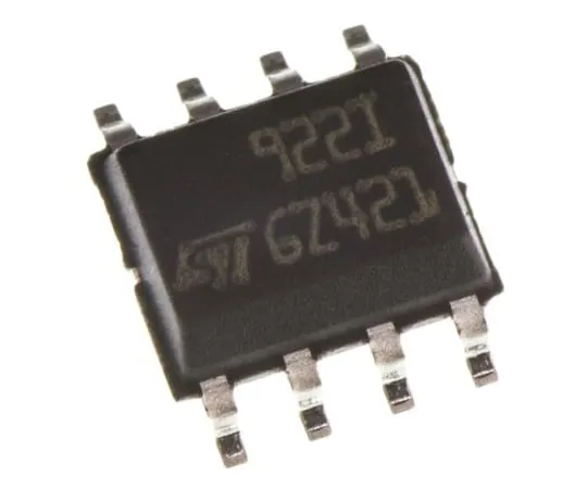 63-5004-55 TS922IDT STMicroelectronics, Audio, Op Amp, RRIO, 4MHz, 3 → 9 V, 8-Pin SOIC TS922IDT