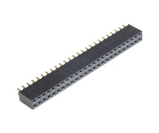 63-5080-41 Samtec SSW Series 2.54mm Pitch 50 Way 2 Row Straight PCB Socket, Through Hole, Solder Termination SSW-125-01-G-D