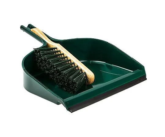 63-5106-11 Green Dustpan & Brush for Hygiene including brush 790-6885