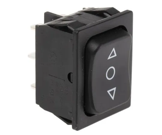 63-5045-42 Marquardt Double Pole Double Throw (DPDT), (On)-Off-(On) Rocker Switch Panel Mount 1839.1407