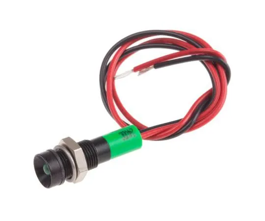 63-5022-43 RS PRO Green Indicator, 24 V dc, 6mm Mounting Hole Size, Lead Wires Termination, IP67 722-7845