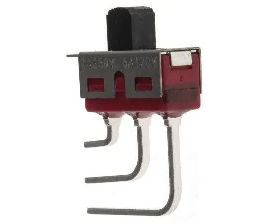 63-5036-34 PCB Slide Switch Single Pole Double Throw (SPDT) Latching 5 A @ 28 V dc Slide 734-7306