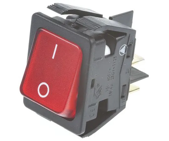 63-5052-18 Arcolectric Double Pole Single Throw (DPST), Latching Rocker Switch Panel Mount C6053ALNAEB