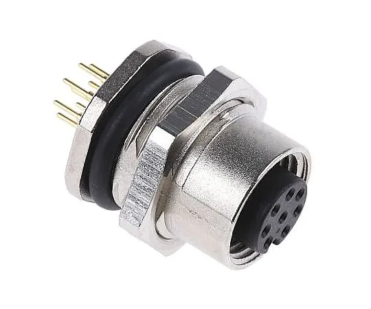 63-4988-62 Binder 713 Series M12 Panel Mount Connector, 8 contacts Socket 09-3482-275-08