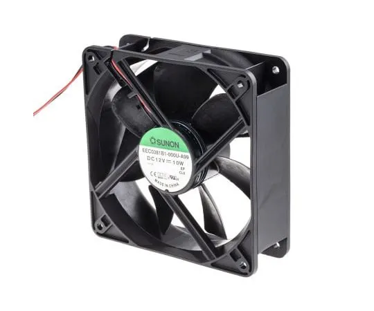 63-5067-23 Sunon EE Series Axial Fan, 120 x 120 x 38mm, 235m³/h, 10W, 12 V dc EEC0381B1-000U-A99