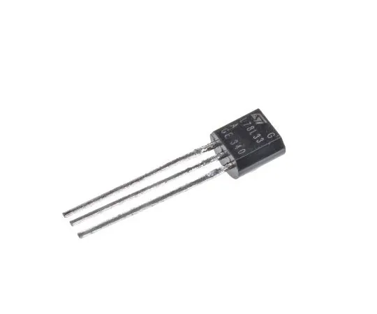 63-4962-01 STMicroelectronics, 3.3 V Linear Voltage Regulator, 100mA, 1-Channel, ±5% 3-Pin, TO-92 L78L33ACZ L78L33ACZ