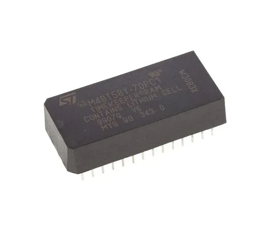 63-4961-06 STMicroelectronics M48T58Y-70PC1, Real Time Clock (RTC), 8192B RAM Parallel, 28-Pin PCDIP M48T58Y-70PC1