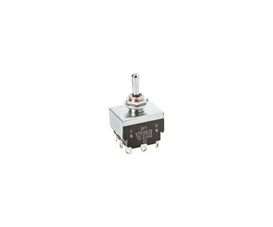 63-5075-77 Toggle Switch 3 Pole Double Throw (3PDT) On-Off-On ET310E12-Z