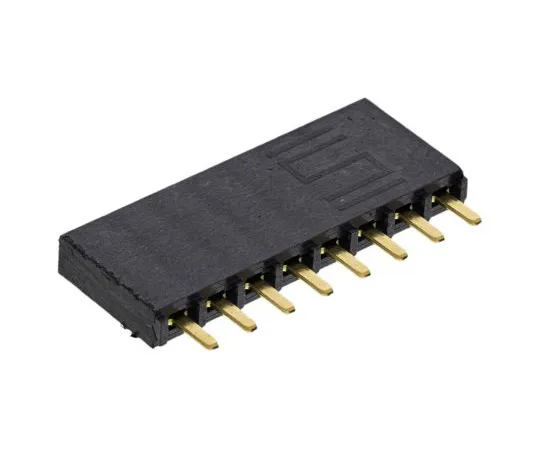 63-5080-29 Samtec SSW Series 2.54mm Pitch 8 Way 1 Row Straight PCB Socket, Through Hole, Solder Termination SSW-108-01-G-S