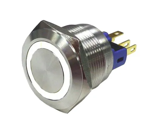 63-5125-50 RS Pro Single Pole Double Throw (SPDT) Latching White LED Push Button Switch, IP65, IP67, 16 (Dia.)mm, Panel Mount, 811-8427