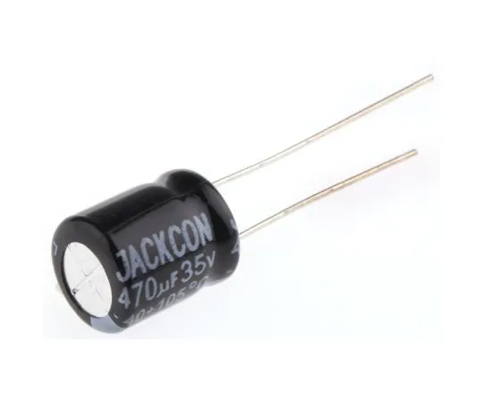 63-4998-24 RS PRO 470μF 35V dc Aluminium Electrolytic Capacitor, Through Hole 10 (Dia.) x 12mm +105°C 10mm 5mm 12mm 711-1283