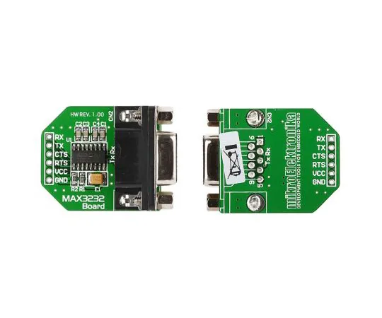 63-5161-20 MikroElektronika MikroElektronika MAX3232 RS232 Driver Adapter Board MIKROE-602 MIKROE-602