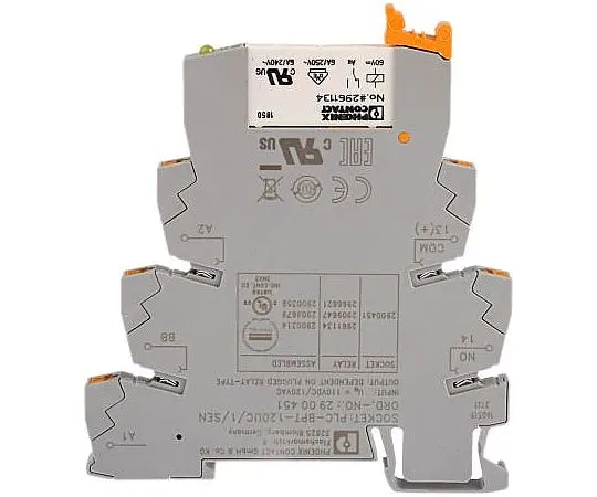 63-4999-16 Phoenix Contact PLC-RPT-120UC/ 1AU/SEN Series 110V ac/dc DIN Rail Interface Relay Module, SPNO 2900314