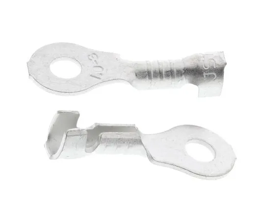63-4965-24 JST LRB Series Uninsulated Crimp Ring Terminal, M3 Stud Size, 0.5mm² to 1mm² Wire Size LRB-1.0T-M3